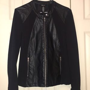 Black Moto Zip Jacket